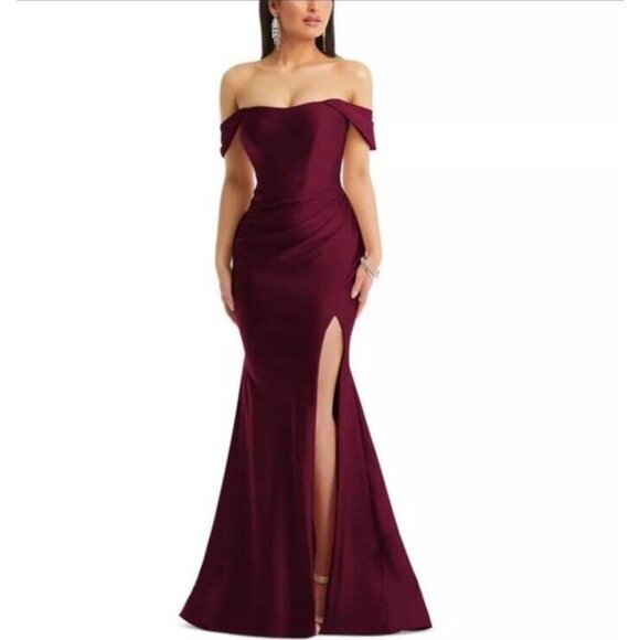 Anthropologie Cynthia & Sahar Formal Red Corset Evening Dress Gown XL CS101 NWT - Picture 1 of 8